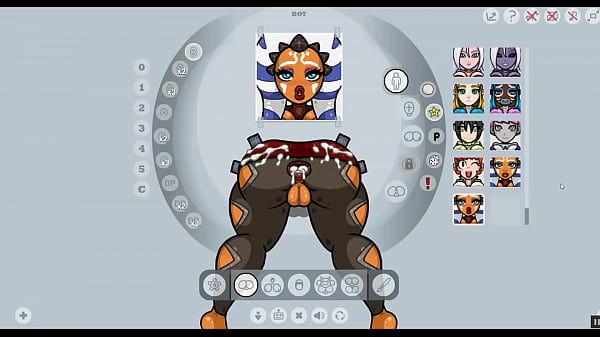 Fap Wall 0.7 [Christmas PornPlay Hentai game] Ep.1 Ahsoka Tano anal fucked by 3 alien monster cock in a gloryhole