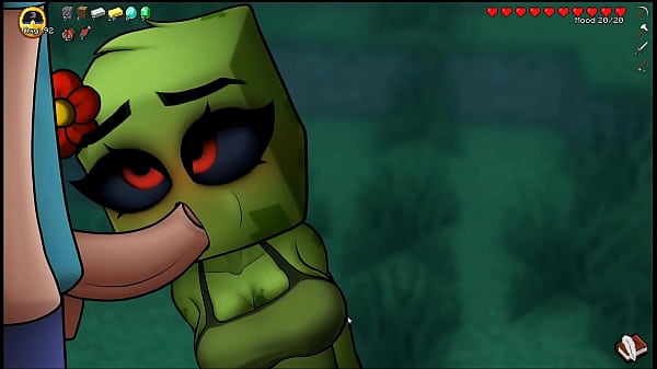HornyCraft [Minecraft Parody Hentai game PornPlay ] Ep.19 the creeper girl give me a hot blowjob and enjoyed a huge facial cumshot